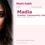 Madia Name Meaning and Details