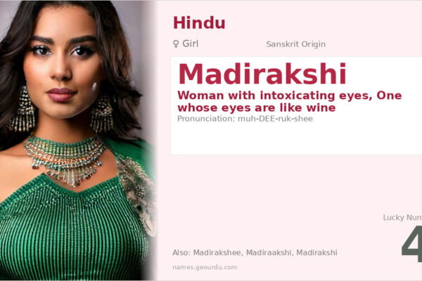 Madirakshi Name Meaning — Sanskrit Origin, Girl Hindu Name & Details (2025)