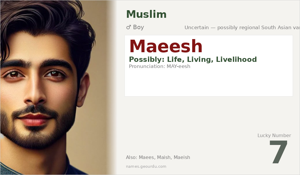 Maeesh Name Meaning and Details