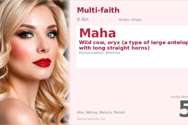 Maha Name Meaning — Arabic Origin, Girl Name & Cultural Significance (2025)