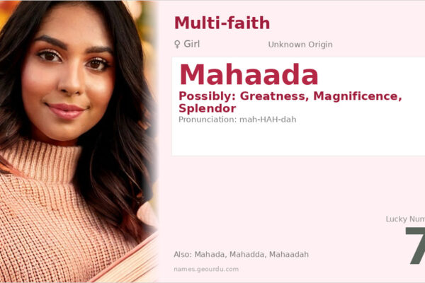Mahaada Name Meaning — Origin, Gender & Details (2025)