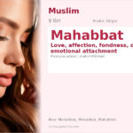 Mahabbat Name Meaning and Details