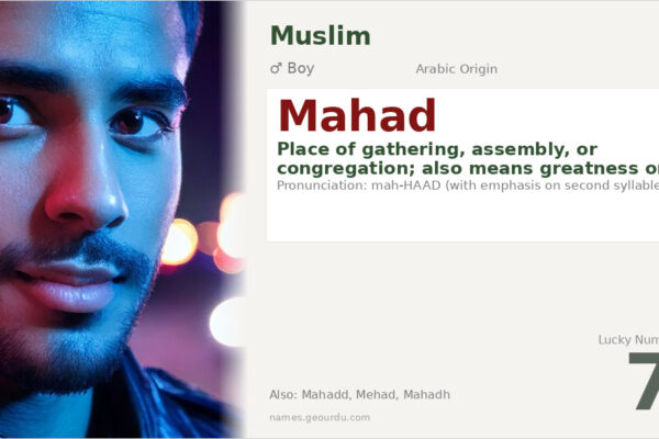 Mahad Name Meaning — Arabic Origin, Boy Name & Details (2025)