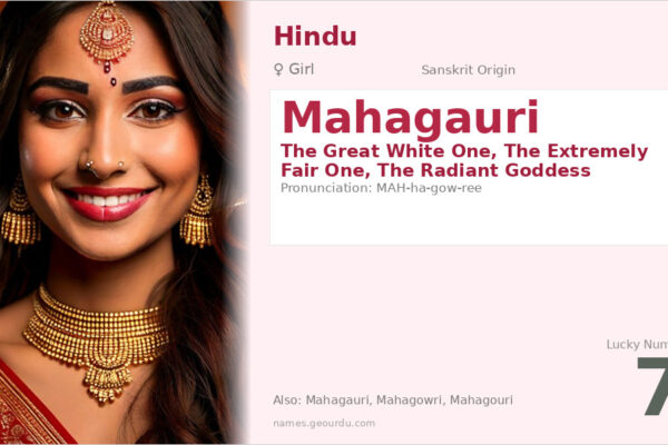 Mahagauri Name Meaning — Sanskrit Origin, Goddess & Details (2025)