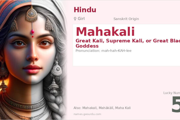 Mahakali Name Meaning — Sanskrit Origin, Goddess & Details (2025)