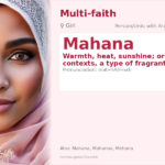 Mahana Name Meaning and Details
