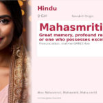 Mahasmriti Name Meaning and Details
