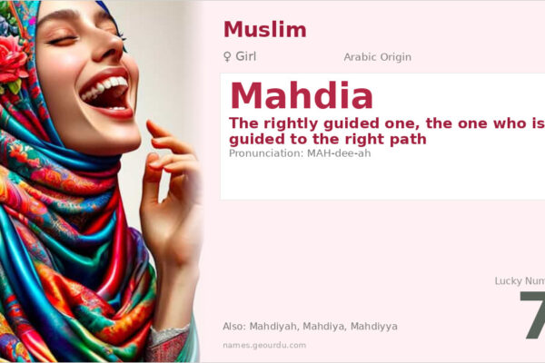 Mahdia Name Meaning — Arabic Origin, Girl’s Name & Islamic Significance (2025)