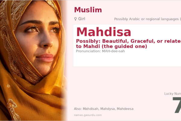 Mahdisa Name Meaning — Origin, Gender & Details (2025)