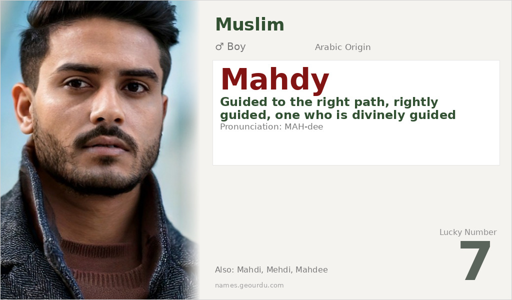 Mahdy Name Meaning and Details