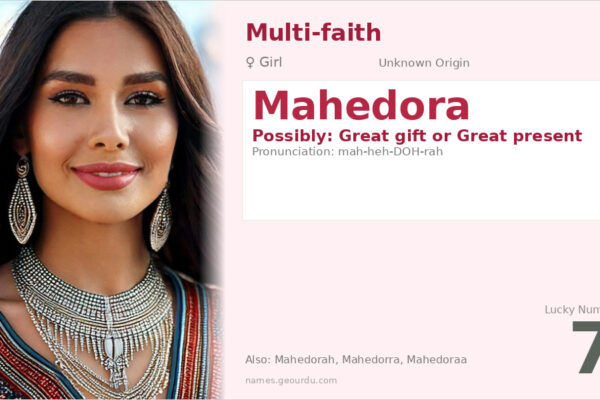 Mahedora Name Meaning — Origin, Gender & Details (2025)