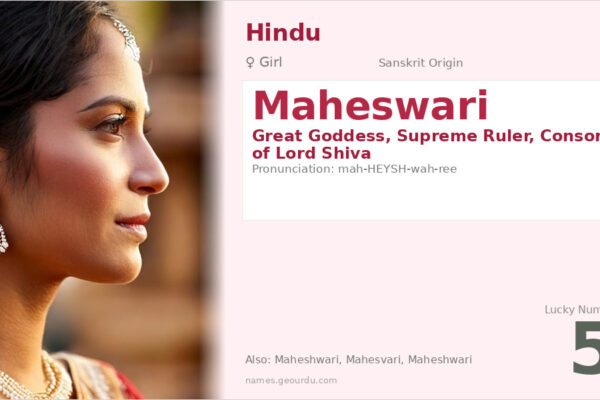 Maheswari Name Meaning — Sanskrit Origin, Goddess & Details (2025)