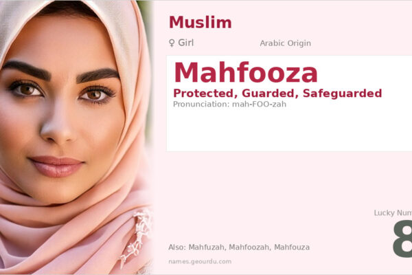 Mahfooza Name Meaning — Arabic Origin, Girl Name & Details (2025)