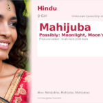 Mahijuba Name Meaning and Details