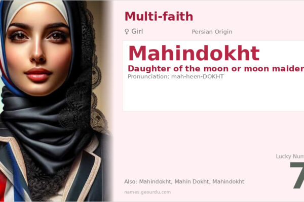 Mahindokht Meaning — Persian Origin, Girl Name & Details (2025)