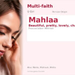 Mahlaa Name Meaning and Details