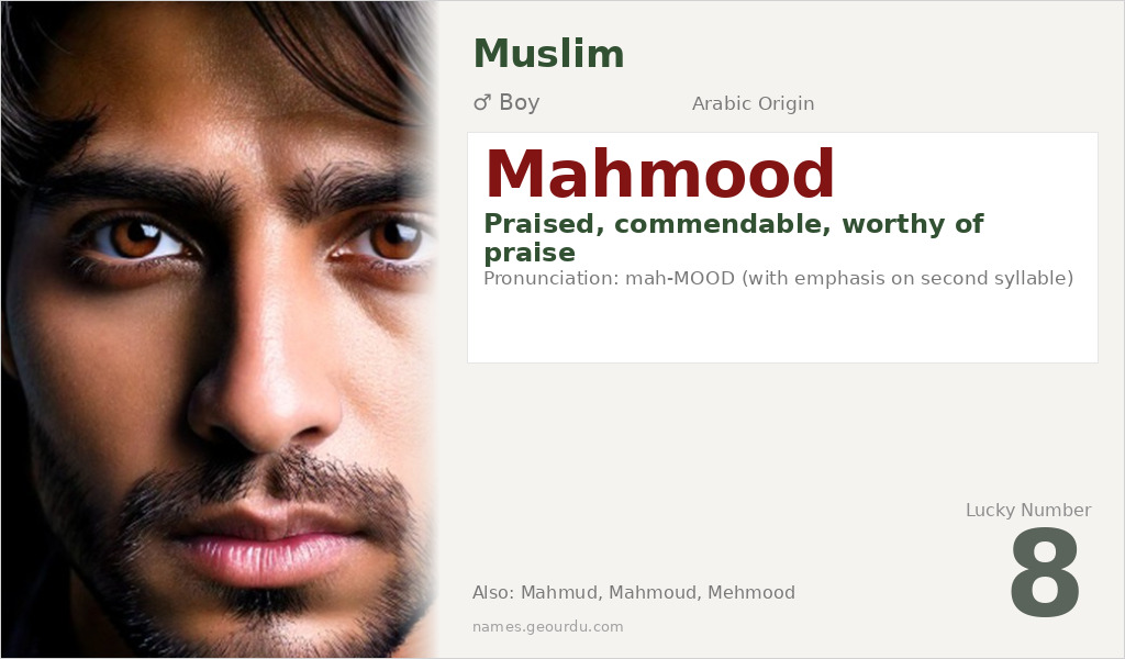 Mahmood Name Meaning and Details