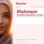 Mahnam Name Meaning and Details