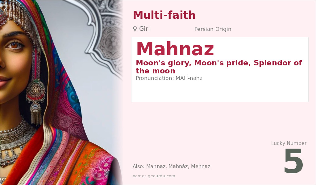 Mahnaz Name Meaning and Details