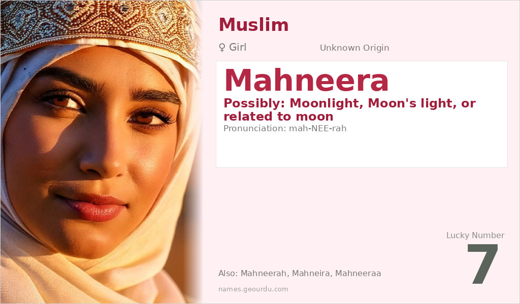 Mahneera Name Meaning and Details