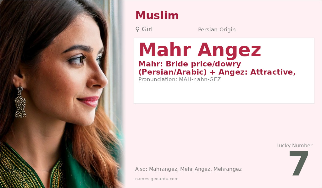 Mahr Angez Name Meaning and Details