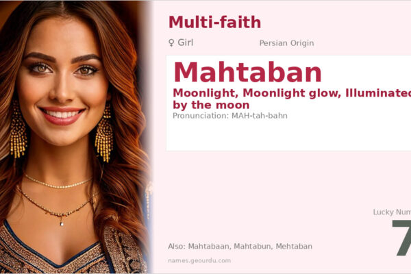 Mahtaban Name Meaning — Persian Origin, Girl Name & Details (2025)