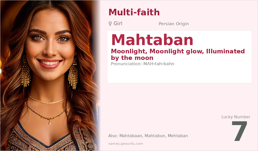 Mahtaban Name Meaning and Details