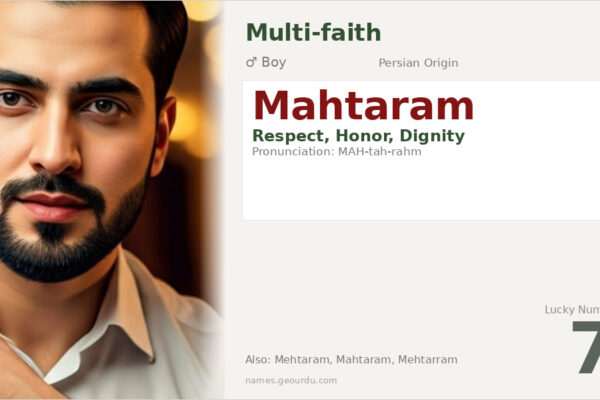 Mahtaram Name Meaning — Persian Origin, Boy Name & Cultural Significance (2025)