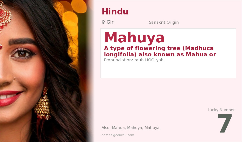 Mahuya Name Meaning and Details
