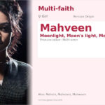 Mahveen Name Meaning and Details