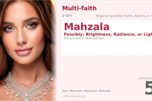 Mahzala Name Meaning — Origin, Gender & Details (2025)