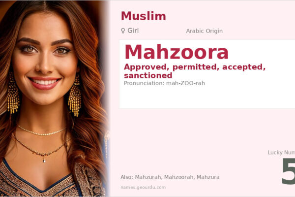 Mahzoora Name Meaning — Arabic Origin, Girl Name & Details (2025)