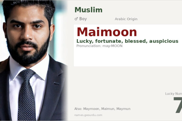 Maimoon Name Meaning — Arabic Origin, Lucky & Blessed (2025)