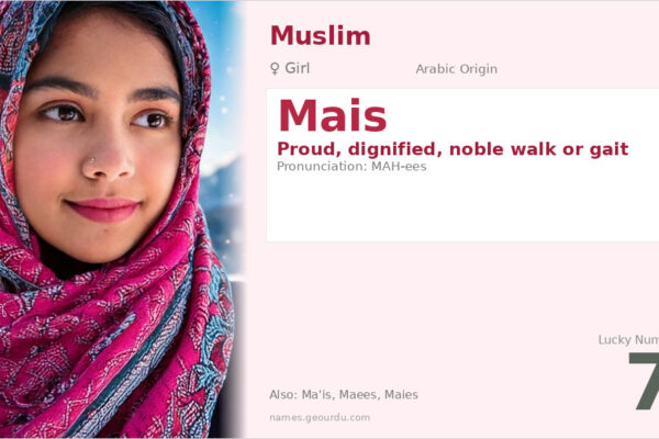 Mais Name Meaning — Arabic Origin, Girl Name & Details (2025)