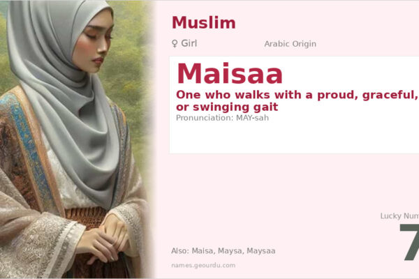 Maisaa Name Meaning — Arabic Origin, Girl Name & Details (2025)