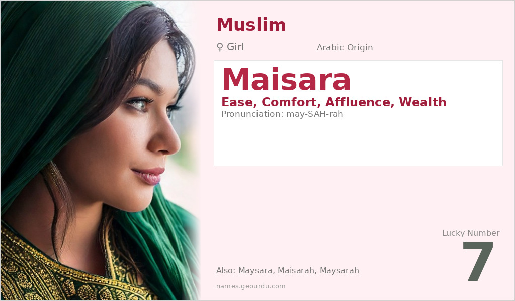 Maisara Name Meaning and Details