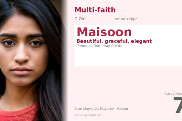 Maisoon Name Meaning — Arabic Origin, Girl Name & Details (2025)