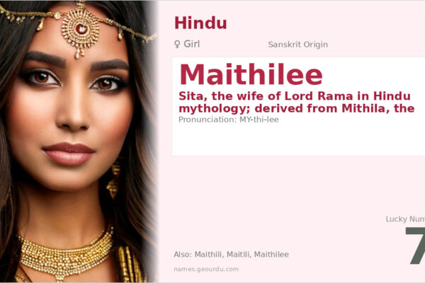 Maithilee Name Meaning — Sanskrit Origin, Hindu Girl Name & Details (2025)