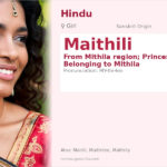 Maithili Name Meaning and Details