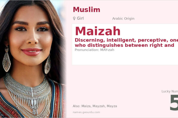 Maizah Name Meaning — Arabic Origin, Girl Name & Details (2025)
