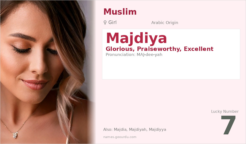 Majdiya Name Meaning and Details