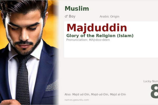 Majduddin Name Meaning — Arabic Origin, Boy Name & Islamic Significance (2025)