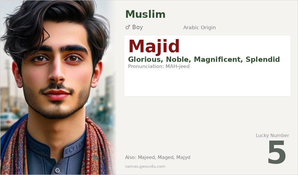 Majid Name Meaning and Details