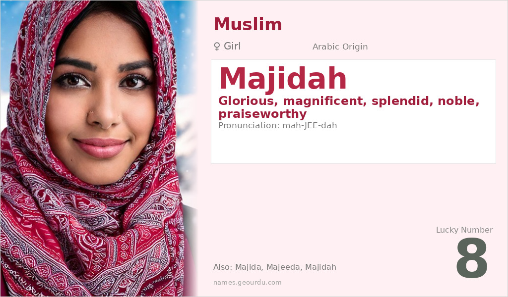 Majidah Name Meaning and Details