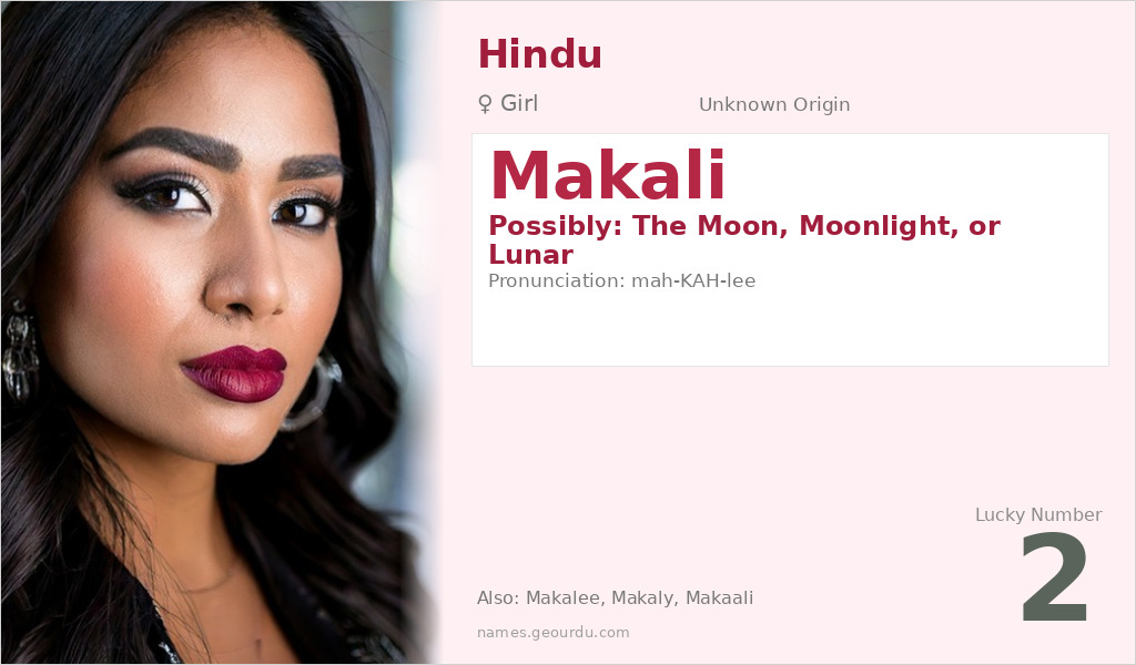 Makali Name Meaning and Details