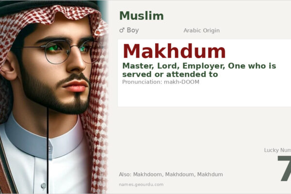 Makhdum Name Meaning — Arabic Origin, Master/Lord (2025)