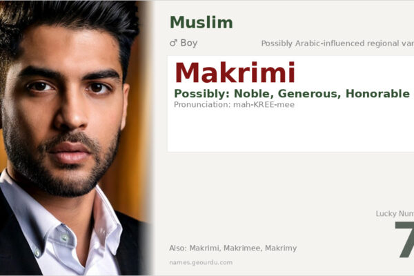 Makrimi Name Meaning — Origin, Gender & Details (2025)