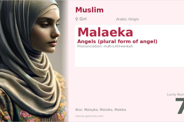 Malaeka Name Meaning — Arabic Origin, Girl Name & Islamic Significance (2025)