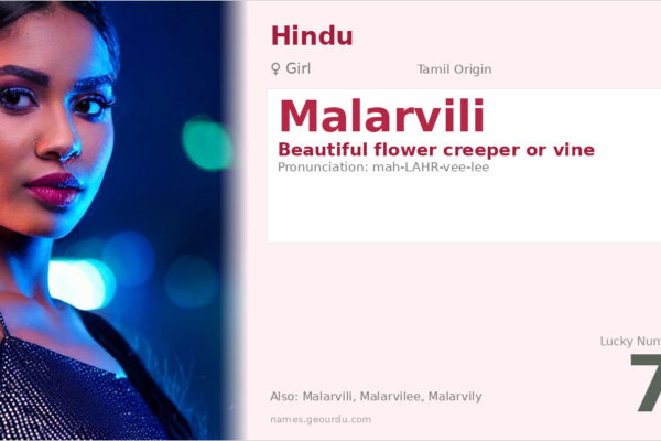 Malarvili Name Meaning — Tamil Origin, Girl Name & Details (2025)