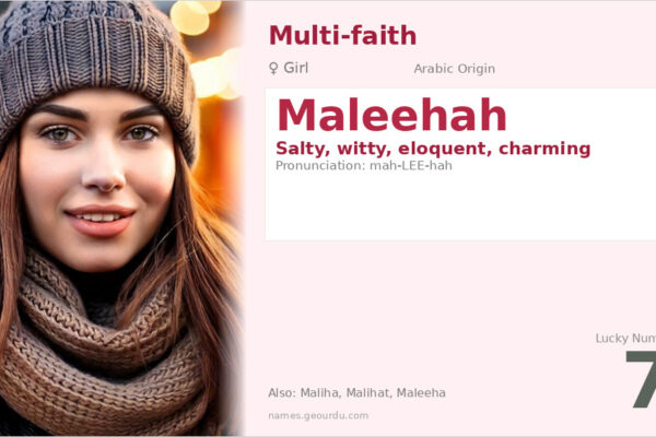 Maleehah Name Meaning — Arabic Origin, Girl Name & Details (2025)